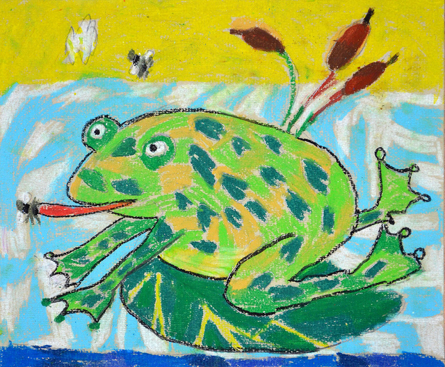 1st Place Winner 3-6 yrs, Frogs Are Green 2012 Kids' Art Contest - Todor Gargov