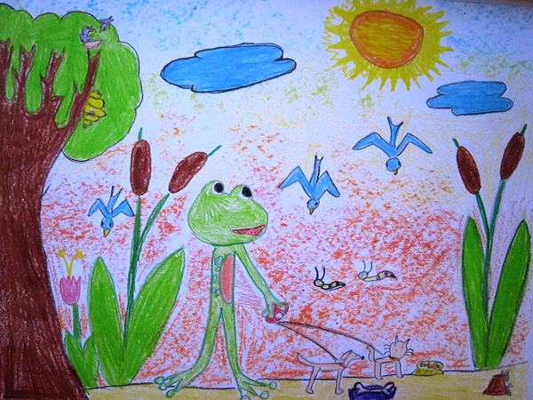 1st Winner age 6 Mia Dmnjanovic, kids art contest