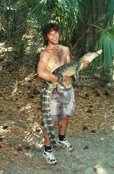 David Veljacic with alligator