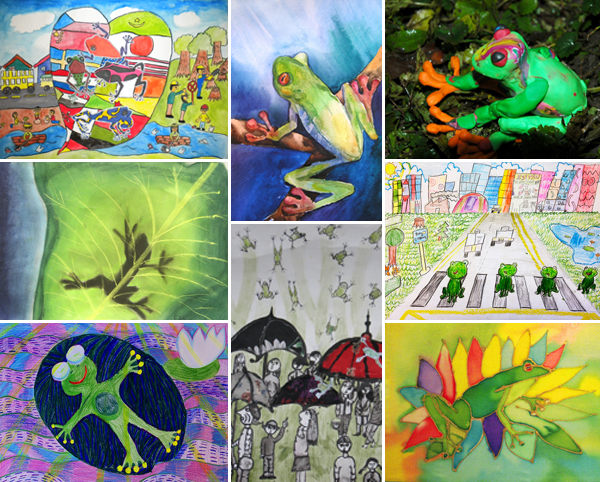 award winning kids frog art