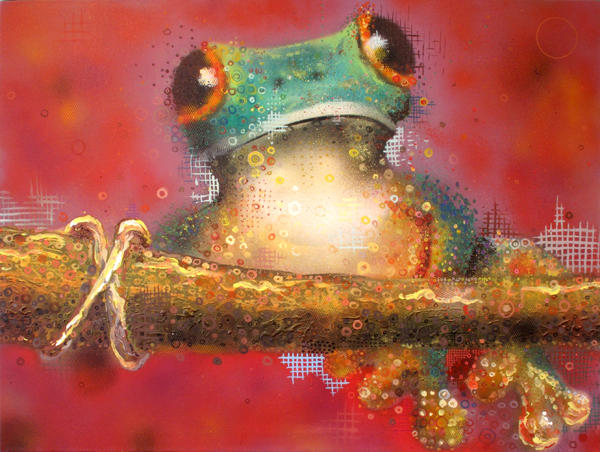 Frog mural by Mike Maka