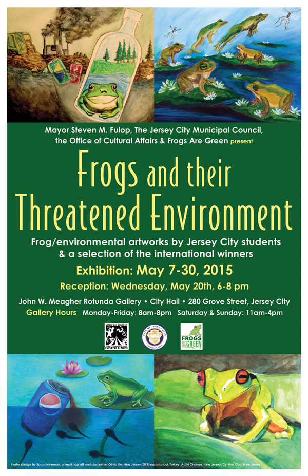Frogs and their Threatened Environment - May 2015 - City Hall Rotunda in Jersey City