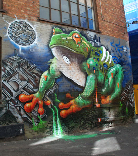 Melbourne Spotted Tree Frog Mural