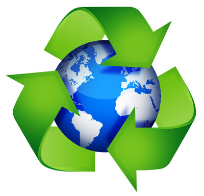 Recycle graphic from psdgraphics