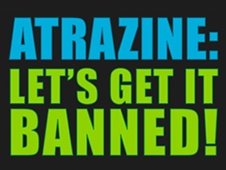 Ban Atrazine graphic designed by Susan Newman