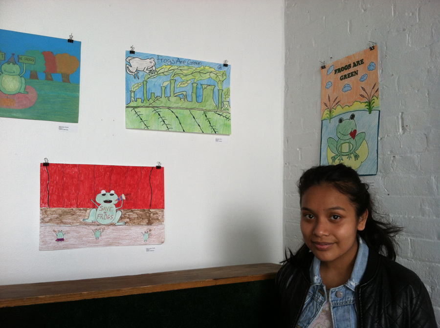 young environmental artist at 58 Gallery on Coles Street in Jersey City