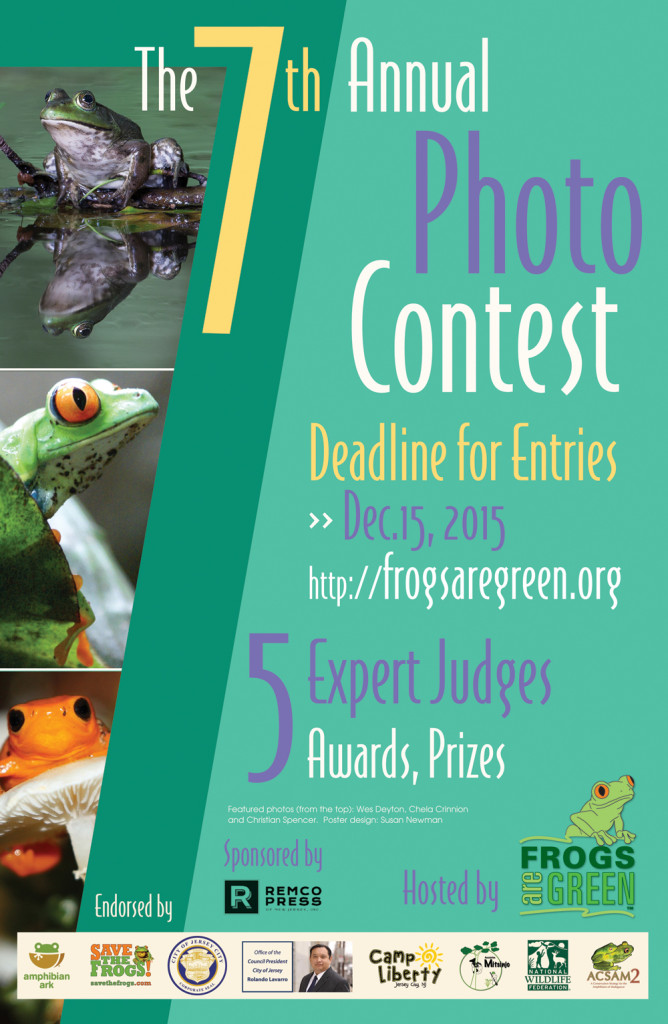 7th annual frogs are green photo contest poster