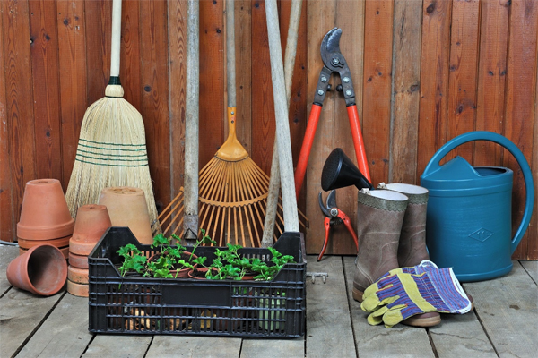 take care of gardening tools