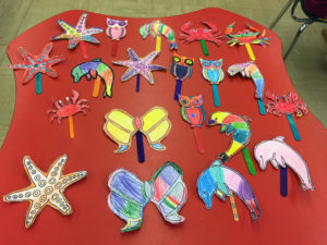 sea life and animal art by children