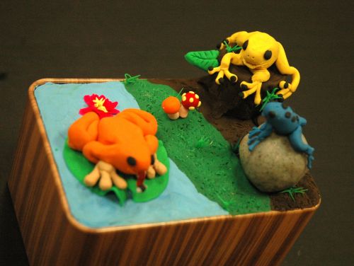2nd Place Winner, Margaret Chen, Michigan, USA, Frogs Are Green Kids Art Contest, Best 3D Art