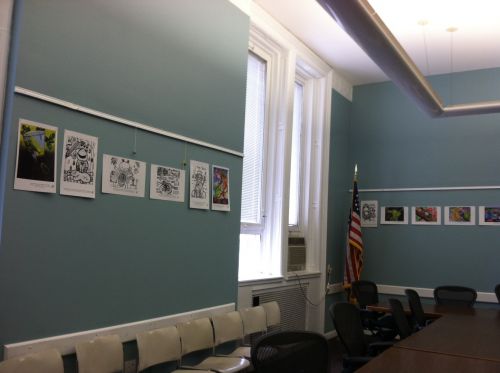 Jersey-City-Caucus-Room-displays-frog-art