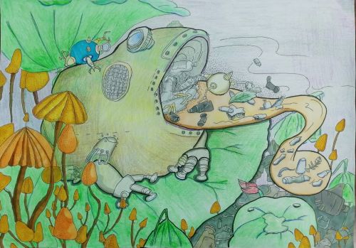 1st-Place-Luo Ai, 9, China, A future without frogs