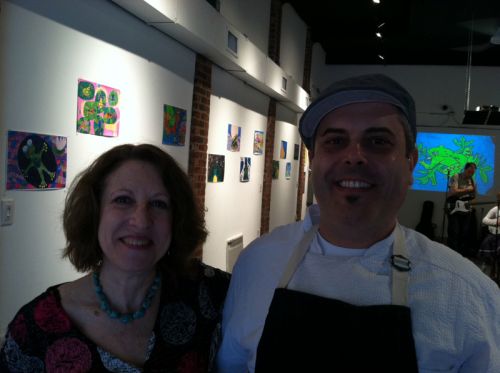 Susan Newman and Chef Camillo Sabella