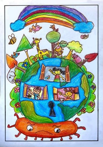 Adyaashree Rout, 7 years old, best art from India 2020