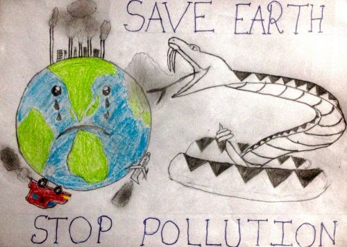 Stop Pollution by Arnav Gandhi, 11 years old, India