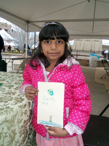 young-girl-creates-earth-day-card