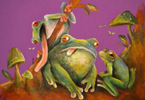 Honorable Mention, Marian Patrisia, Romania, Frogs Are Green Kids Art Contest, Ages 13-16