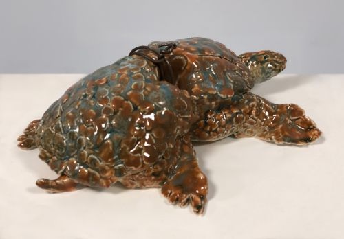 Wu Yutong, 7, China, porcelain sculpture-Sea turtle