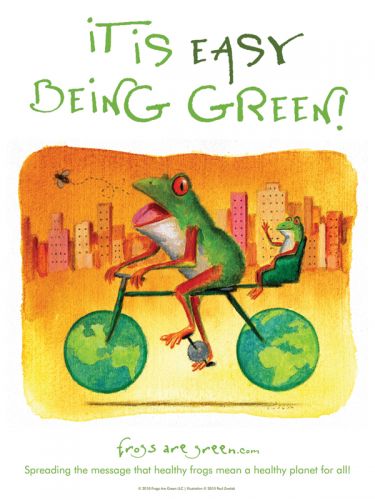 It is easy being green - Illustrated by Paul Zwolak, designed by Susan Newman