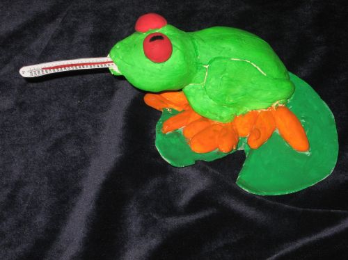 3rd Place Winner, Alexander Franco, Jersey City, NJ, Frogs Are Green Kids Art Contest, Best 3D Art