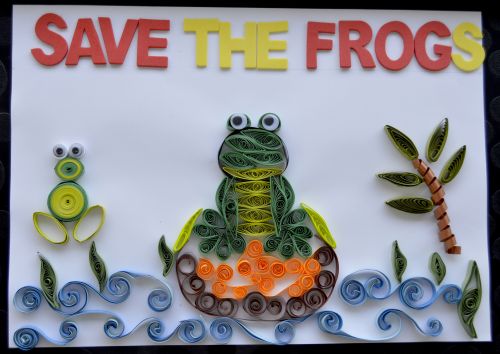 Honorable Mention, Dhanvi Sayani, Dubai, UAE, Frogs Are Green Kids Art Contest - Ages 7-9