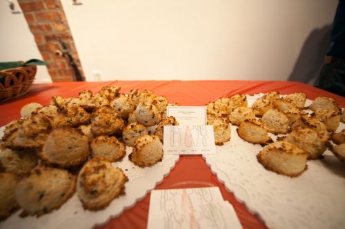 Chef Camillo Sabella's macaroons at Green Dream's Save the Frogs Day event in Jersey City - Photo by Danny Chong.