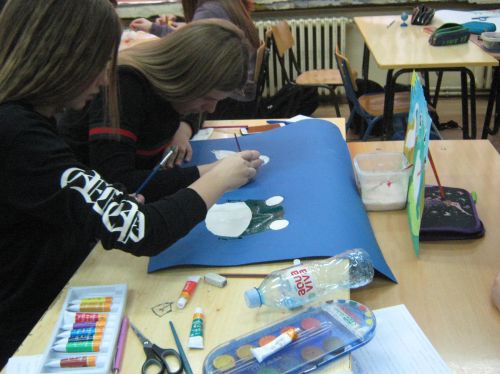 Serbia students learn about frogs and create art for Frogs Are Green Contests 2017