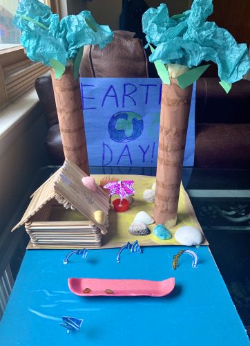A A K from Hoboken - Earth Day 2020 3D artwork made from recycled materials - view 5
