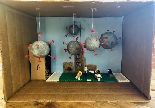 3rd Place - Cade Jenkins, 8 years old, Nevada, USA, Best 3D 2020, Being healthy to fight against Covid-19