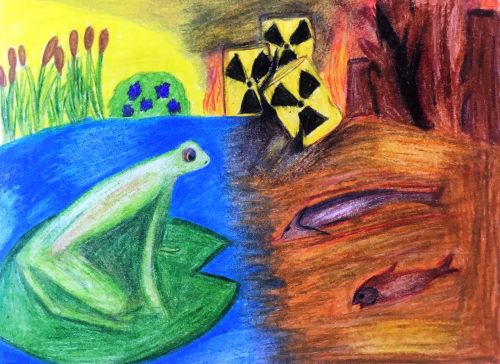 Bleeding Into Life By Ream Elkawaga, Age 16, McNair Academic High School, Jersey City, NJ, USA, 2019