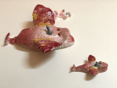 2nd-Place-Huang Jue, 4, China, porcelain sculpture-Whale flying quickly, 2021