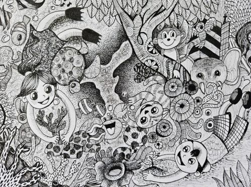 2nd Place best BW art, Natkitta Chapiriyapitak, 15 yrs old, Thailand 2023