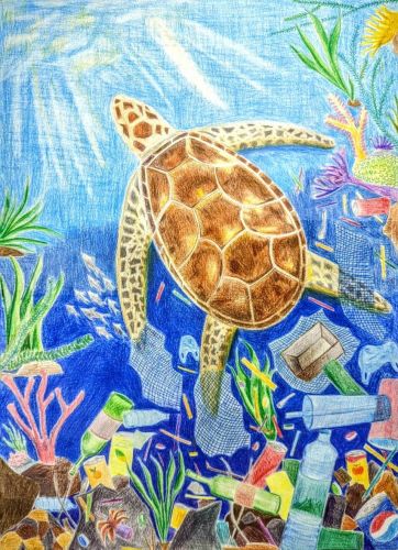 3rd-Place-Best-Environmental-Art-2022-Chou Ming-Kuan, 17 yrs old, Hsinchu, Taiwan