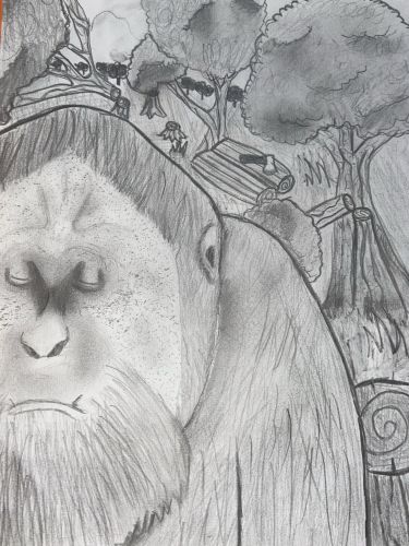 3rd Place - Lee-ann Del Valle, 16, LIBERTY HS, Jersey City, Nj, USA, best Black and White art 2020