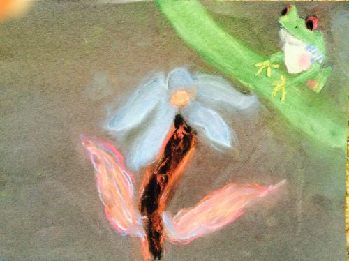 3rd Place Winner, Grace Demarest, California, Frogs Are Green Kids Art Contest - Ages 7-9