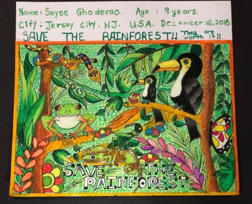 3rd place, Sayee Ghoderao, 9 years old, Jersey City, New Jersey, USA