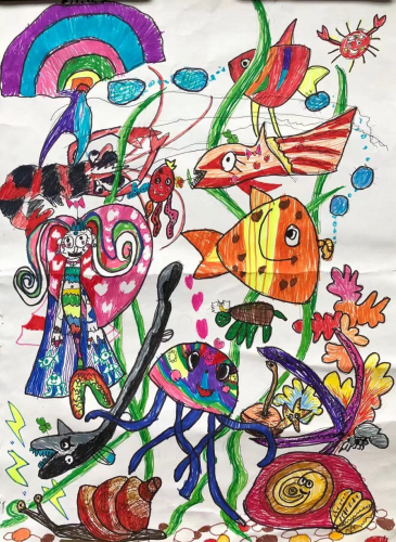 4th-Place-Sun Siying, 6. China, The bottom of the sea is so beautiful