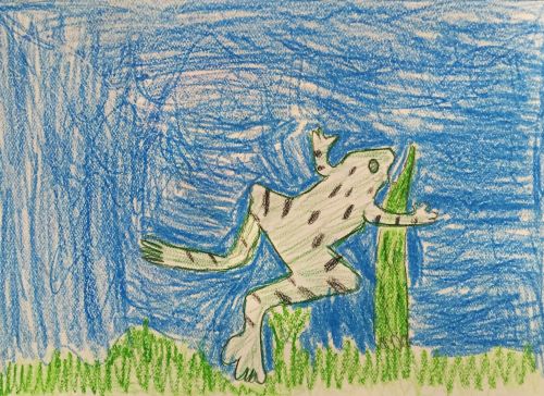 Arriana Rock, age 6 and Brian Younger (Grandpa), age 65, Frederick, CO