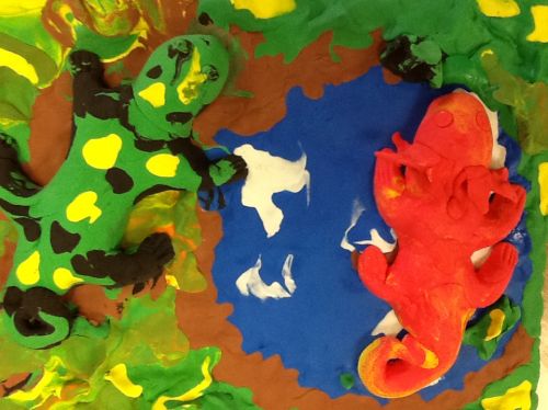 Honorable Mention, Giancarlo Quesda, New Jersey, USA, Frogs Are Green Kids Art Contest, Best of Jersey City