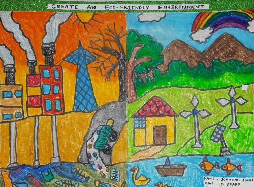 Joannah John, 5 years old, best art from India 2020