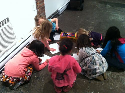 Children drawing