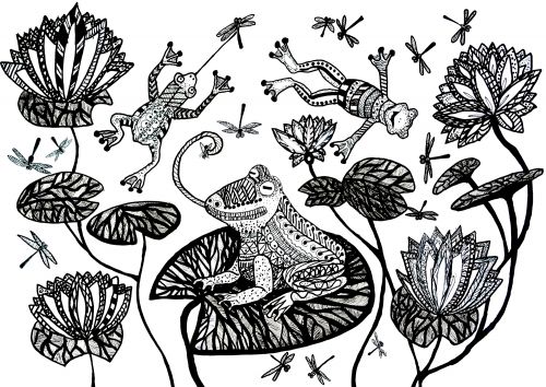 Kochetova Elizaveta Vyacheslavovna, 12 years old, Frog dreams, Russia-BW