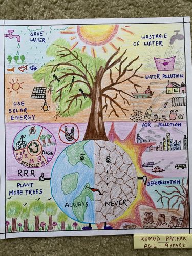 Kumud Pathak, 9 years old, USA