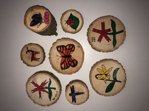 Nature art tree cookies by Brian and Brandy Bockhahn, Durham, NC.