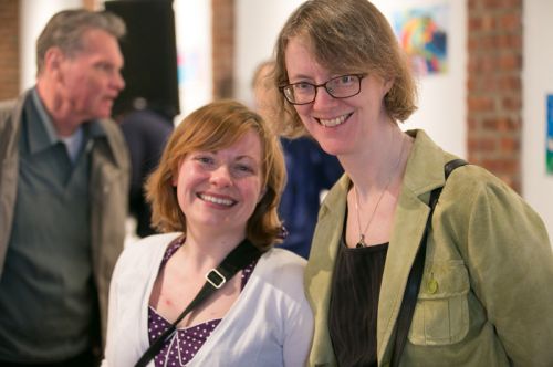 Carolyn Light of The Gully Hubbards and a friend