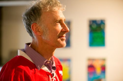 Dave Case of The Gully Hubbards at Frogs Are Green's Green Dream - Save the Frogs Day event at The Distillery Gallery in Jersey City. Photo by Danny Chong.