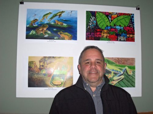 Chris Styler, Chef, at Frogs Are Green City Hall Opening Reception