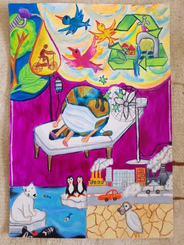 Elif Beren Çalğıcı, 12 years old, Best art from Turkey 2020