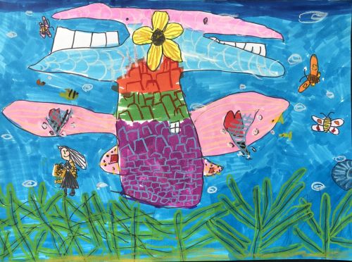 Liu Yiyi, 4 yrs old, China, Future underwater world