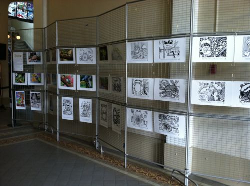 hoboken-city-hall-shows-frog-artworks